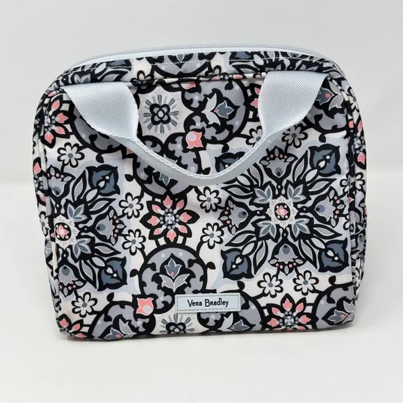 Vera Bradley Lighten Up Insulated Canvas Lunch Bag Tote Lisbon Medallion - Picture 1 of 16